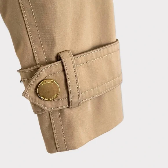 Michael Kors Belted Front Zip Trench Coat Jacket Small - Picture 6 of 12